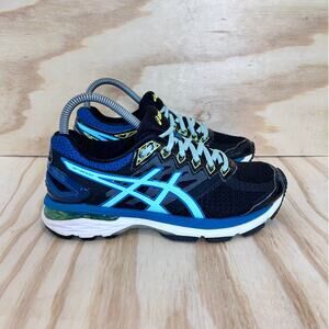 Asics - GT-2000 4 - Running Shoes - Black/Blue - Women's - 6.5 - T656N